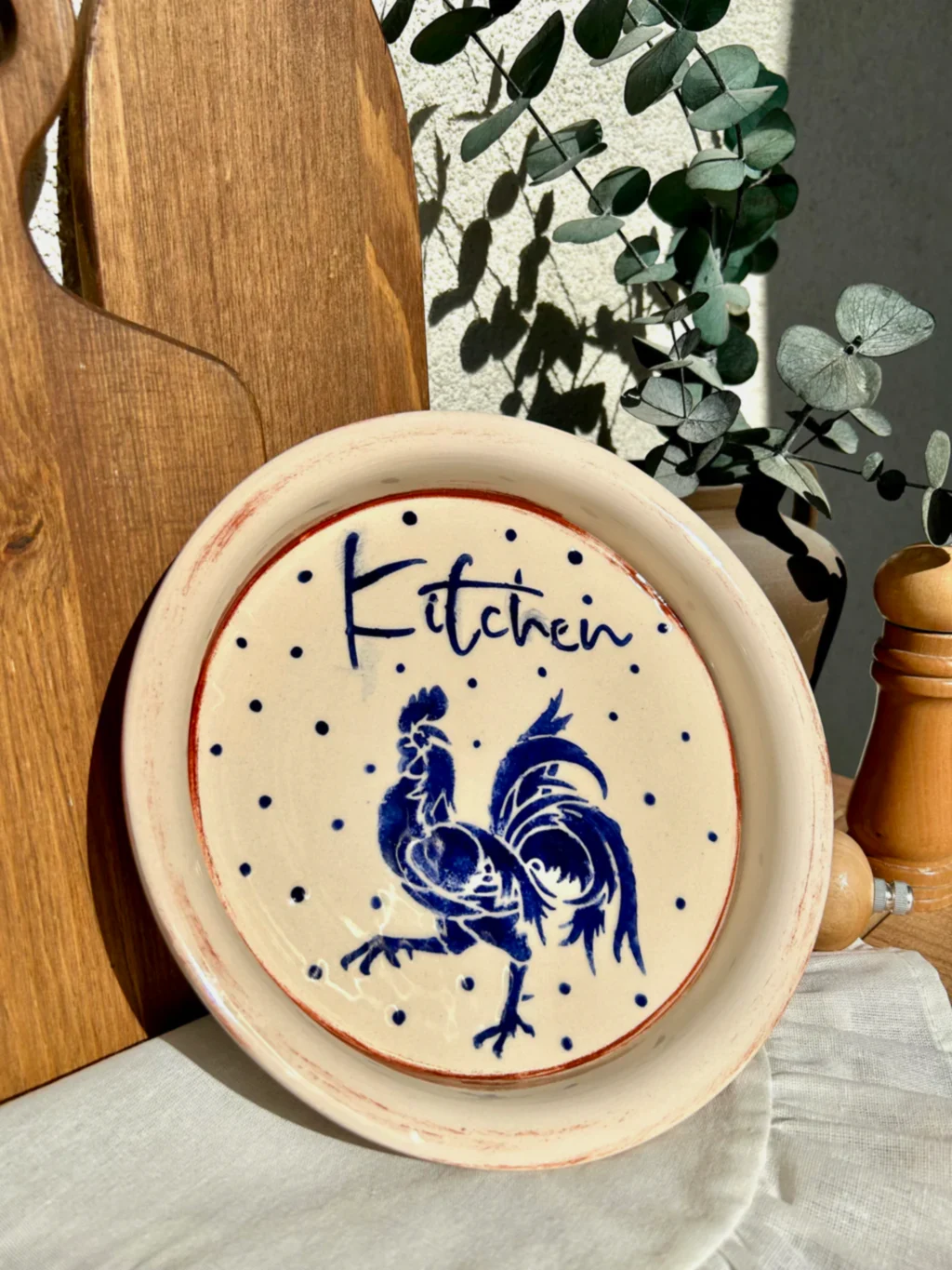 "Kitchen" Horoz Desenli Tabak