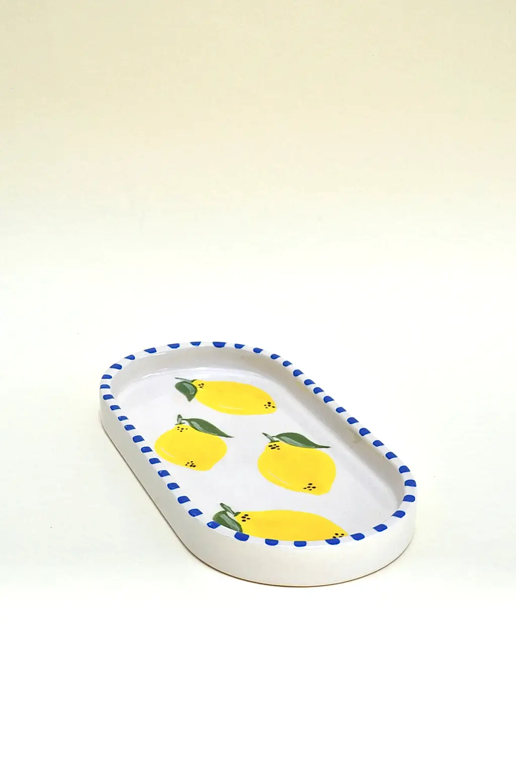 Limon Desenli 3'lü Kayık Tabak