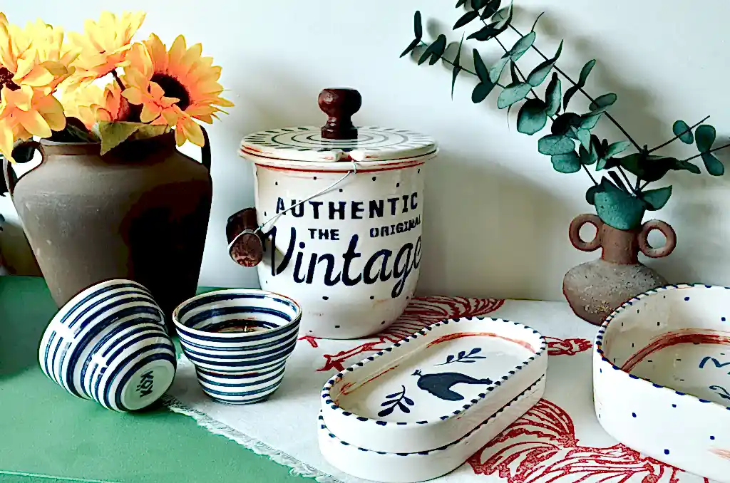 Tavuk Desenli 2'li Kayık Tabak